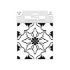 Budget 🎉 SUD TRADING 6 Stickers Carreaux De Ciment - 15 X 15 Cm - Blanc Et Noir ⌛