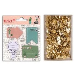 Le moins cher 👍 Youdoit 80 Sticky Notes Bullet Journal Enjoy The Little Things + 150 Punaises Dorées ✨