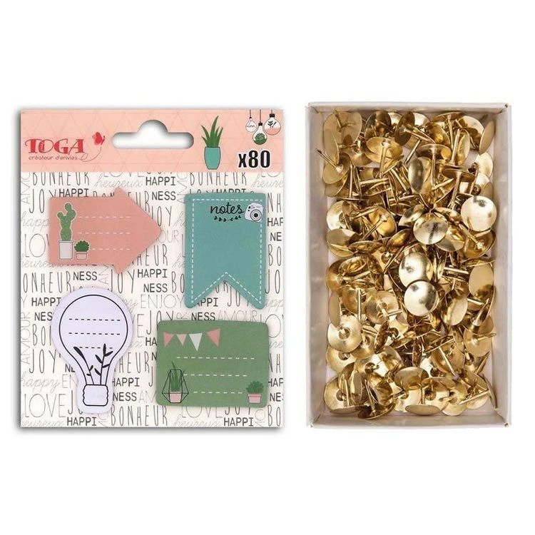 Le moins cher 👍 Youdoit 80 Sticky Notes Bullet Journal Enjoy The Little Things + 150 Punaises Dorées ✨ 1 Le moins cher 👍 Youdoit 80 Sticky Notes Bullet Journal Enjoy The Little Things + 150 Punaises Dorées ✨