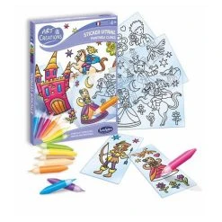 Sortie 👏 Sentosphère Sticker Vitrail : Princes Et Princesses 🎁