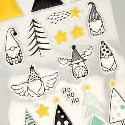 Alternative view of Top 10 ???? Artemio 24 Autocollants Puffies De Noël - Lutins Et Sapins ????