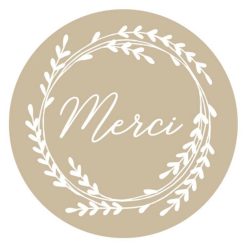 Alternative view of Coupon ✨ Artemio 60 Stickers Kraft Merci Ø 3,5 Cm ????