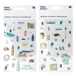 Remise 😉 Youdoit Stickers Gel Transparent - Londres, Berlin 🛒