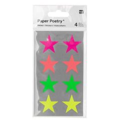 Sortie ⌛ Youdoit 32 Autocollants étoiles Fluo - Ø 25 Mm ⭐