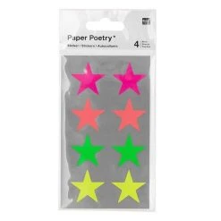 Sortie ⌛ Youdoit 32 Autocollants étoiles Fluo - Ø 25 Mm ⭐