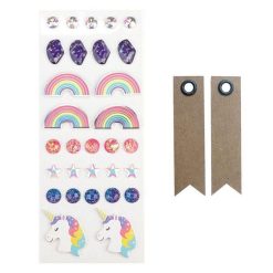 Top 10 ???? Graine Créative 30 Stickers 3D Arc-en-Ciel + 20 étiquettes Kraft Fanion ❤️