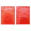 Meilleur prix ???? MegaCrea Stickers Voeux De Noël Et De Fin D'année Foil Fond Rouge ????