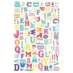 Budget 🛒 MegaCrea Décalcomanie Enfant Transfert à Sec Alphabet 15x23 Cm 2 Feuilles 🔔