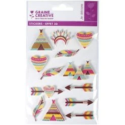 Les meilleures critiques de ⭐ Graine Créative 13 Stickers 3D - Indiens 5 Cm 🌟