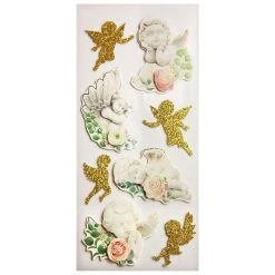 Tout neuf ⌛ Youdoit Autocollants En Relief à Paillettes - Anges Et Roses 🧨 -Paris Prix Sales unnamed file 720