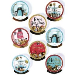 De gros ???? Graine Créative 8 Stickers 3D De Noël - Pingouins 4 Cm ????