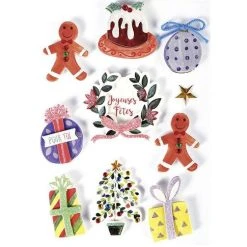 Offres 🛒 Graine Créative 10 Stickers 3D - Décorations De Noël 5 Cm ⌛