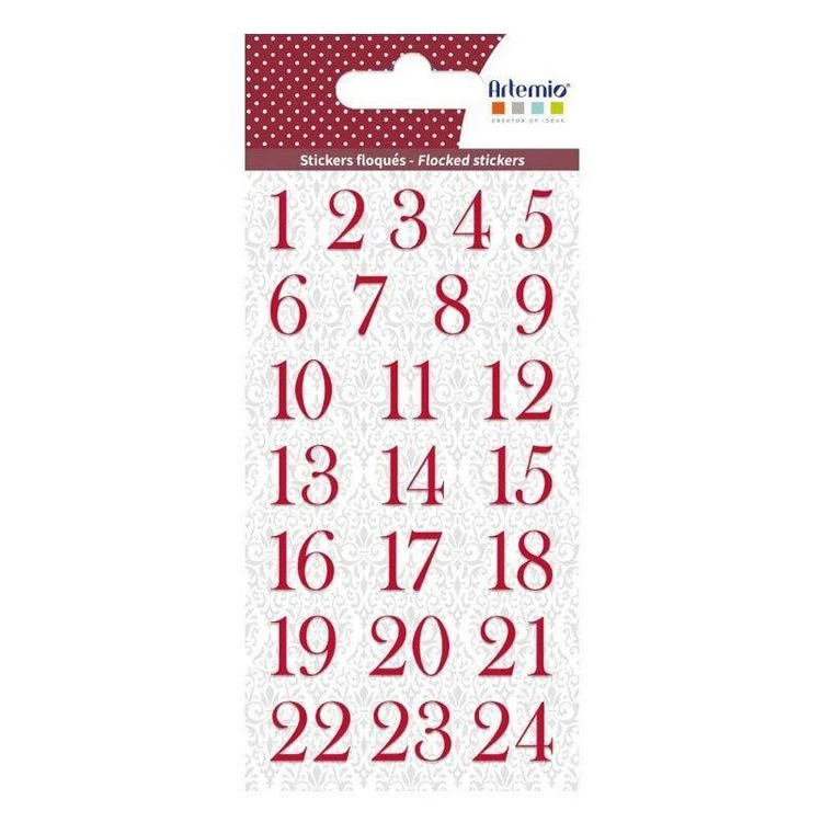 Les meilleures critiques de ⌛ Artemio Autocollants Chiffres Floqués Rouges Pour Calendrier De L'Avent - Barok ✔️ 1 Les meilleures critiques de ⌛ Artemio Autocollants Chiffres Floqués Rouges Pour Calendrier De L'Avent - Barok ✔️