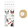 Promo ???? Youdoit 33 Stickers 3D Chien à Lunettes + Masking Tape Doré à Paillettes 5 M ????