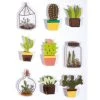 Coupon 🥰 Rayher 9 Stickers 3D Cactus & Botanique 4 Cm 🔔