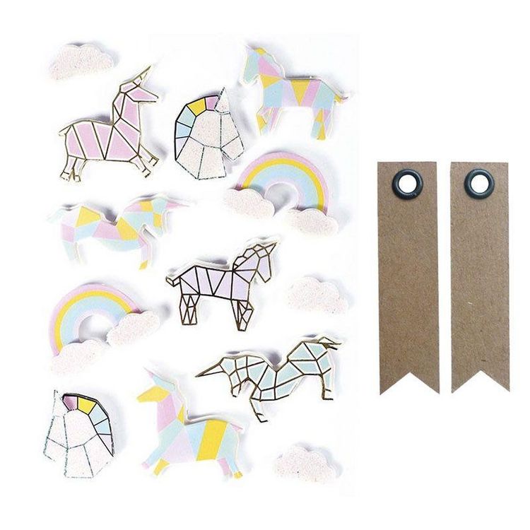 Top 10 ???? Graine Créative 13 Stickers 3D Licornes 5 Cm + 20 étiquettes Kraft Fanion ???? 1 Top 10 ???? Graine Créative 13 Stickers 3D Licornes 5 Cm + 20 étiquettes Kraft Fanion ????