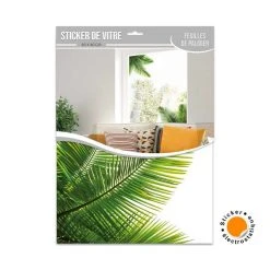 Les meilleures critiques de 💯 SUD TRADING Sticker De Vitre Feuilles De Palmier - 60 X 40 Cm ⭐