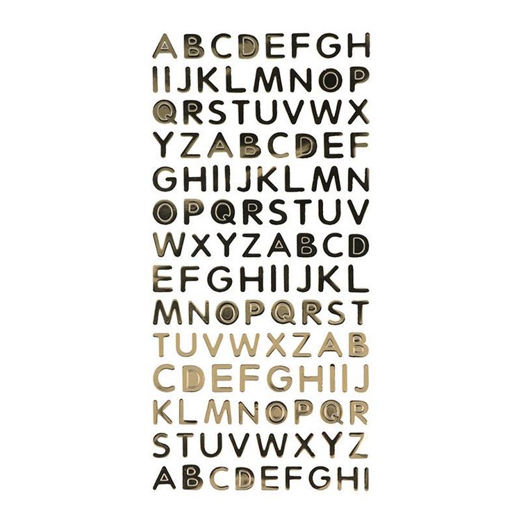 Artemio Alphabet autocollant en PVC - Doré Budget ???? Artemio Alphabet Autocollant En PVC - Doré ❤️ -Paris Prix Sales unnamed file 806