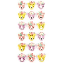 Sortie 🎉 Graine Créative 18 Minis Stickers 3D Panthères En Epoxy 2 Cm 🤩