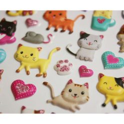 Sortie ???? Youdoit Autocollants Réutilisables - Relief 3D - Chatons Mignons - Paillettes ????