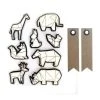 De gros 💯 Graine Créative 8 Stickers 3D Animaux Du Zoo 6 Cm + 20 étiquettes Kraft Fanion 🎉