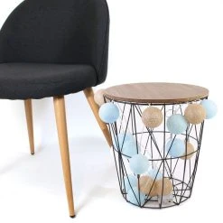 Remise 😀 The Home Deco Factory Guirlande Lumineuse 20 LED Boules Céleste - L. 345 Cm - Bleu Et Doré 🔥 -Paris Prix Sales unnamed file 844