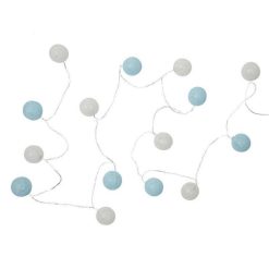 Coupon ???? Paris Prix Guirlande Lumineuse Led Boule 360cm Blanc & Bleu ❤️