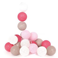 Sortie ???? Paris Prix Guirlande Lumineuse à Led 20 Boules 345cm Taupe ????