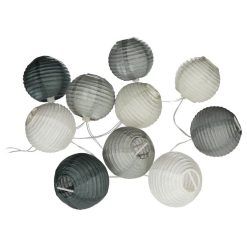 Budget ???? ATMOSPHERA Guirlande Lumineuse - L. 120 Cm. - Gris Et Pastel ????