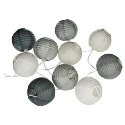 Budget 😉 ATMOSPHERA Guirlande Lumineuse - L. 120 Cm. - Gris Et Pastel 🎁