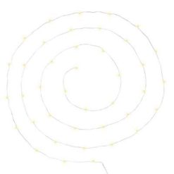 Tout neuf ???? Guirlande Lumineuse 40 Led Blanc Chaud 395cm Chrome ????