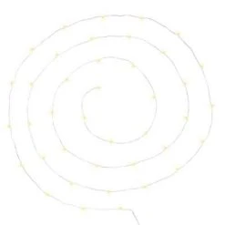 Tout neuf 🌟 Guirlande Lumineuse 40 Led Blanc Chaud 395cm Chrome 🤩