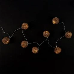 Grosses soldes 🎁 Paris Prix Guirlande Lumineuse 8 LED Boule Rotin 156cm Naturel 🛒 -Paris Prix Sales unnamed file 895