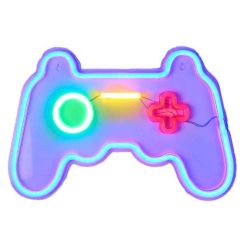 Promo ???? Paris Prix Lampe Led Effet Néon Manette 41cm Multicolore ????