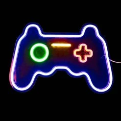 Promo 🔔 Paris Prix Lampe Led Effet Néon Manette 41cm Multicolore 😉 -Paris Prix Sales unnamed file 900