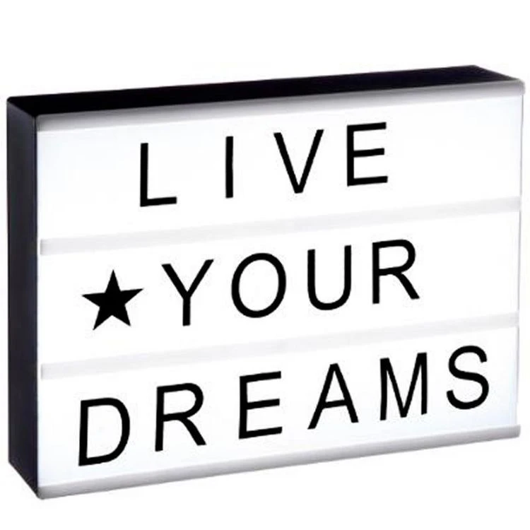 Bon marché 🔥 Boîte à Message Lumineuse Cinéma 30cm Noir 😉 1 Bon marché 🔥 Boîte à Message Lumineuse Cinéma 30cm Noir 😉