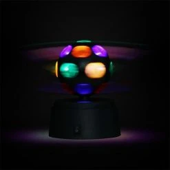 Le moins cher 😀 Paris Prix Mini Boule Disco Led Rotative 11cm Noir 💯 -Paris Prix Sales unnamed file 927