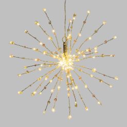 Meilleur prix ???? LOTTI Etoile Branches Lumineuses à Suspendre - Diam. 40 Cm - Argent ????