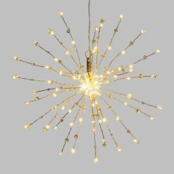 Meilleur prix 😍 LOTTI Etoile Branches Lumineuses à Suspendre - Diam. 40 Cm - Argent 🎉