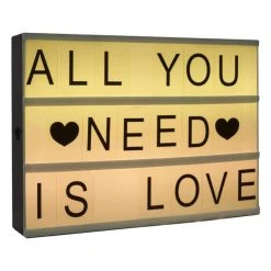 Le moins cher ⌛ Boîte à Message Lumineuse Multicolore Cinéma 30cm Noir 😀 -Paris Prix Sales unnamed file 942