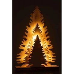 Budget 👍 Paris Prix Décoration Lumineuse Led Arbre Hiver 44cm Beige 🔔 -Paris Prix Sales unnamed file 987