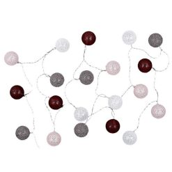 Meilleure vente ???? Paris Prix Guirlande Lumineuse à Led 20 Boules 372cm Bordeaux ✨