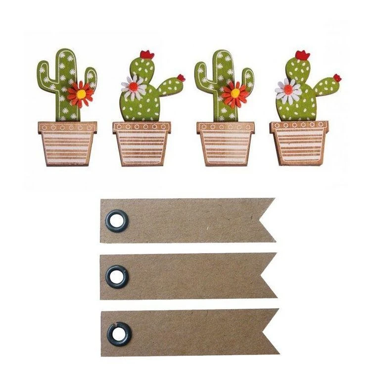 Budget 🌟 Youdoit 4 Autocollants Bois Cactus 6,5 Cm + 20 étiquettes Kraft Fanion ⭐ 1 Budget 🌟 Youdoit 4 Autocollants Bois Cactus 6,5 Cm + 20 étiquettes Kraft Fanion ⭐